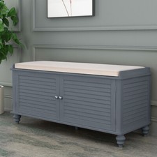 Wooden Shoe Storage Bench with