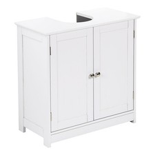White Bathroom Under Sink Cabinet Basin Storage Cupboard Vanity Unit Furniture