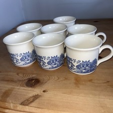 Vintage Biltons Staffordshire Tableware England Coffee Tea Mugs 7 Set