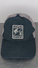 Leupold Optics Mesh Trucker Hat Cap Hunting Gray Black READ