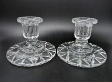 Pair Of Clear Crystal Low