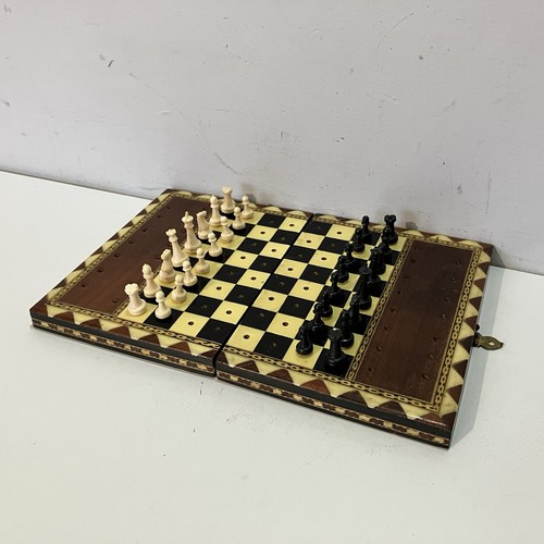 Vintage inlaid wood - wood, wooden