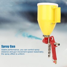 3L 1/4in Plastic Hopper Air Spray Gun Wall Painting Sprayer Home Decoration Tool
