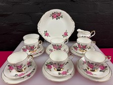 Vintage Lubern Bone China Pink