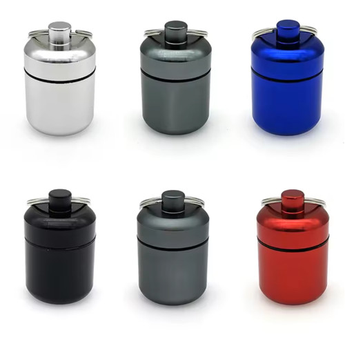 Keychain pill holder - pill, organizer