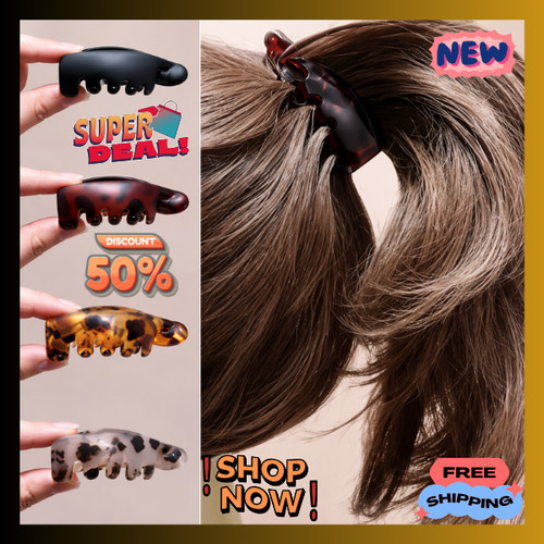 Pack small banana hair clips - pack,