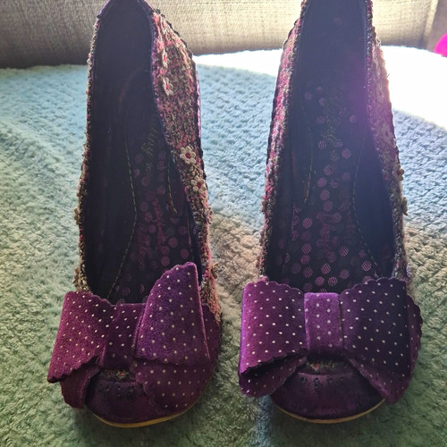 Irregular choice purple polka - choice,