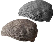 Mens Ladies Flat Cap Tweed