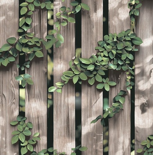 Ugepa ivy wood panel - wood, wallpaper