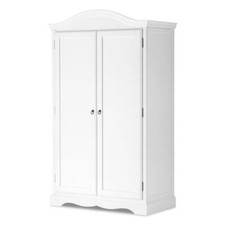 White Double Wardrobe French Shabby Chic Full Hanging ROMANCE Bedroom Furniture
