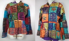 HANDMADE Hippy Boho Hoodie Patchwork Jacket Razorcut Embroidery Top Festival PJ1