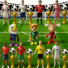11PC 2026 World Cup Mascot Figurine Football Star Figure Toy Model Ornament Gift