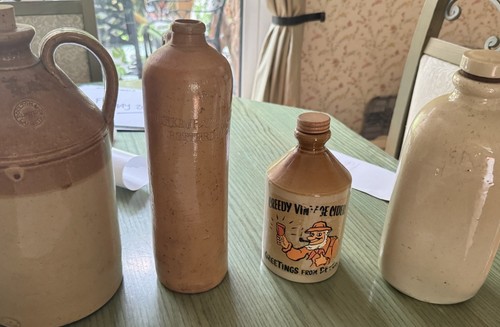 Selection old stoneware - a, of
