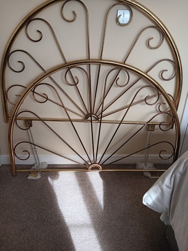 King size brass headboard - size,