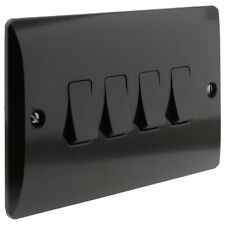 Wall Switch 2 Way 4 Gang 10 Amp in Brown Bakelite