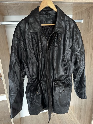 Men leather jacket vintage - men's,