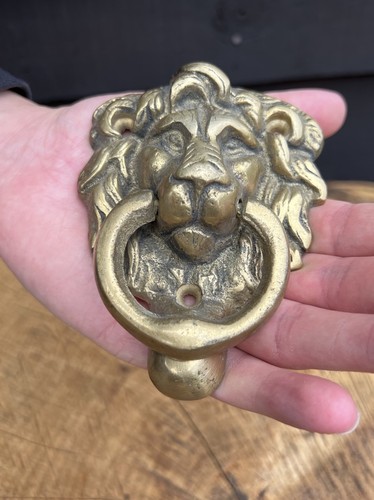 Nice brass lion - nice, door