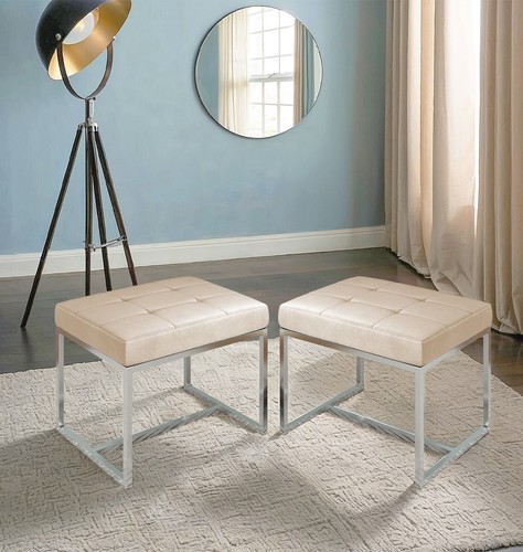 Dressing table stool cream - table, stool,