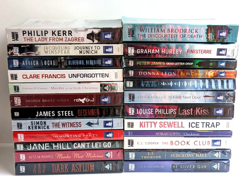 Large print crime - print, thriller