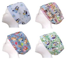 Bluey Cartoon Dogs Scrub Cap