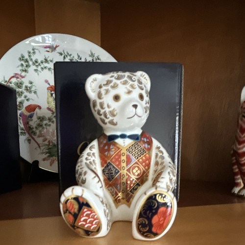 Royal crown derby teddy bear