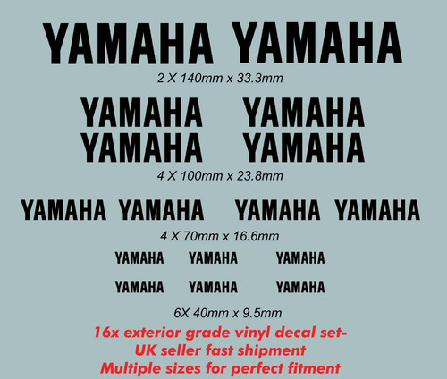 16x yamaha stickers decals - stickers,