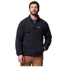 Columbia Mens Rugged Ridge High Pile Full Zip Fleece Jacket - Black