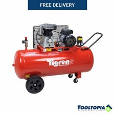 TIGREN Air Compressor Belt-Driven 230V 3hp 2.2kW 150L 150psi 10 Bar 14CFM 04391
