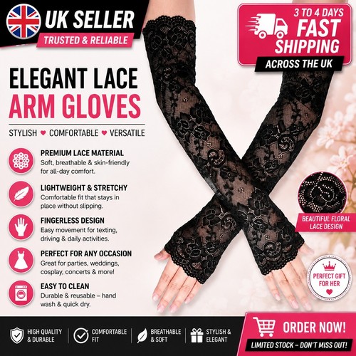 Long lace arm - lace, sleeves