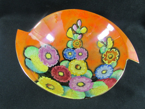 Carlton ware bowl hollyhocks - bowl,
