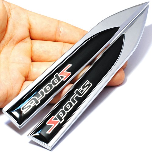 Sports car logo metal - 2x,