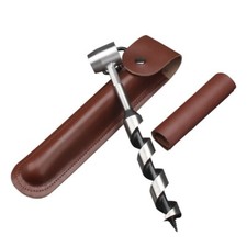 Hand Auger Wood Drill Portable Manual Bushcraft Auger Set for Outdoor Camping