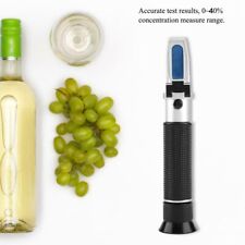 Refractometer For Grape Wine Brewing Dual Scale of 0-40% Brix & 0-25% Vol Tester