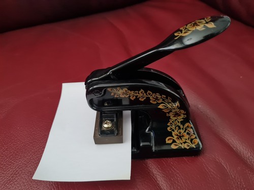 Vintage metal seal embossing - vintage,
