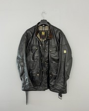 Vintage Men's Belstaff Panther 1966 Leather Jacket Belted Brown Size 2XL