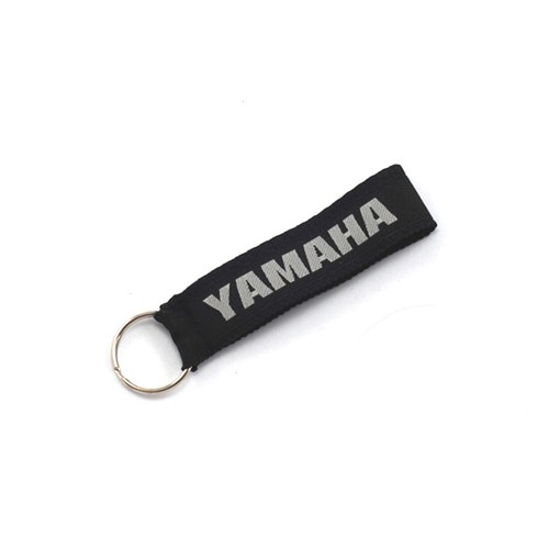 Black fabric print keyring - keyring, for
