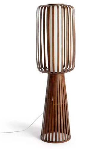 Achille floor lamp walnut - -,