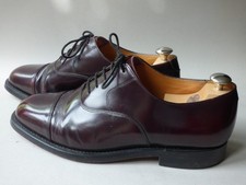 NORTHERN SOUL MEN'S K BURGUNDY LEATHER ETON DANCE SHOES UK 10 FREE UK P+P