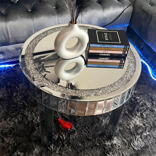 Mirrored end table sparkly - mirrored,