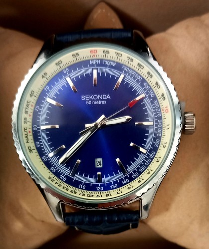 Sekonda 1575 43mm silver - sekonda,