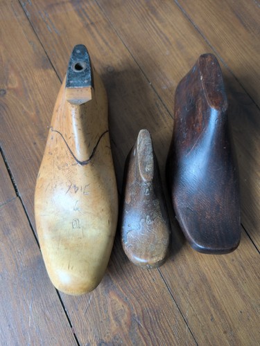 Vintage wooden shoe lasts - wooden,