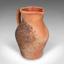 Vintage Planter Jug, Italian, Terracotta, Ornamental Garden Flower Pot, Patio