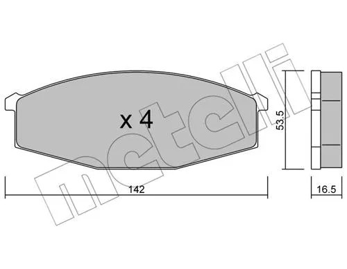 Front brake pad set disc - brake,