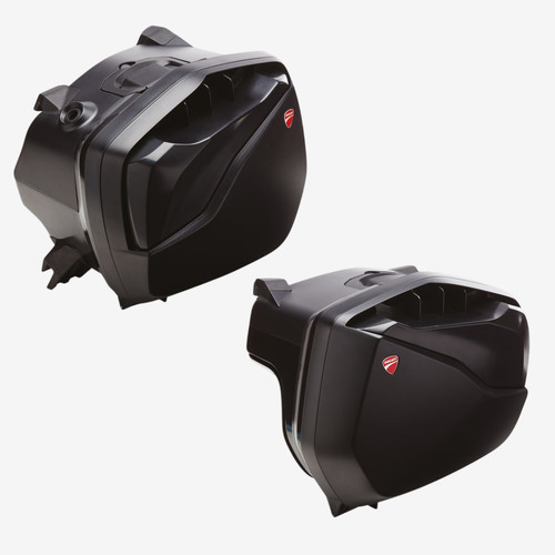 Pair hard side bags - of, without