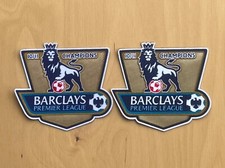 Pair Of 2010-2011 10/11 Premier League Champions Iron On Patch Badge
