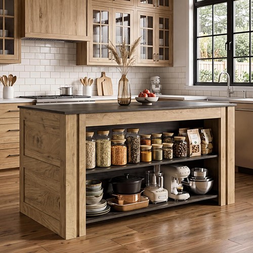 Farmhouse kitchen island - 59",