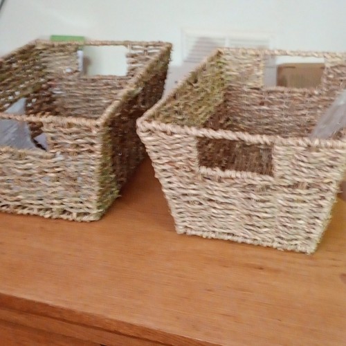 Set rectangular woven - of,