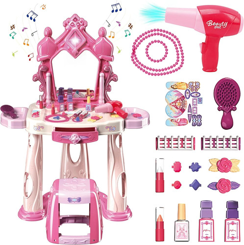 Pretend play girls makeup - play,