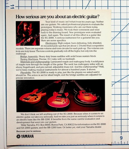 Vintage 1970s yamaha 2000 - vintage, sg-2000