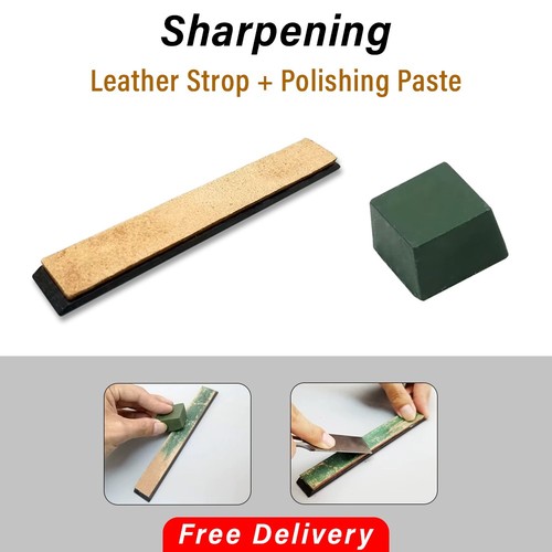 Leather strop for blade knife - leather,